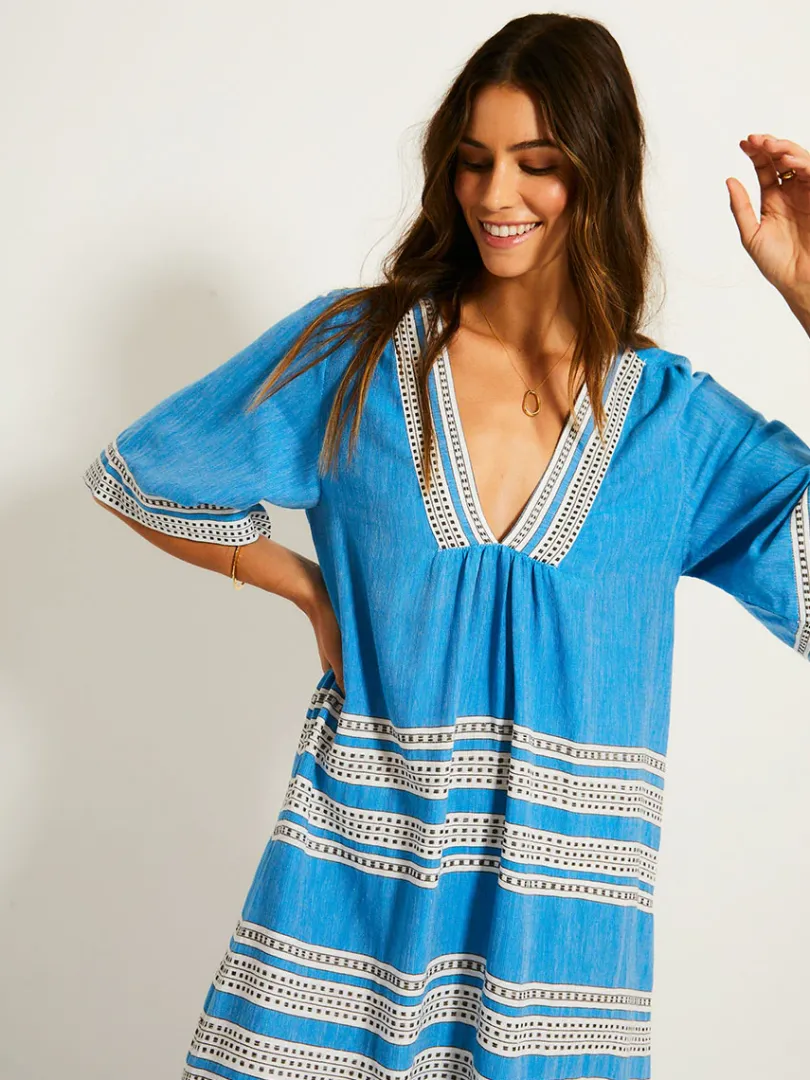 lemlem EDNA | V Neck Dress