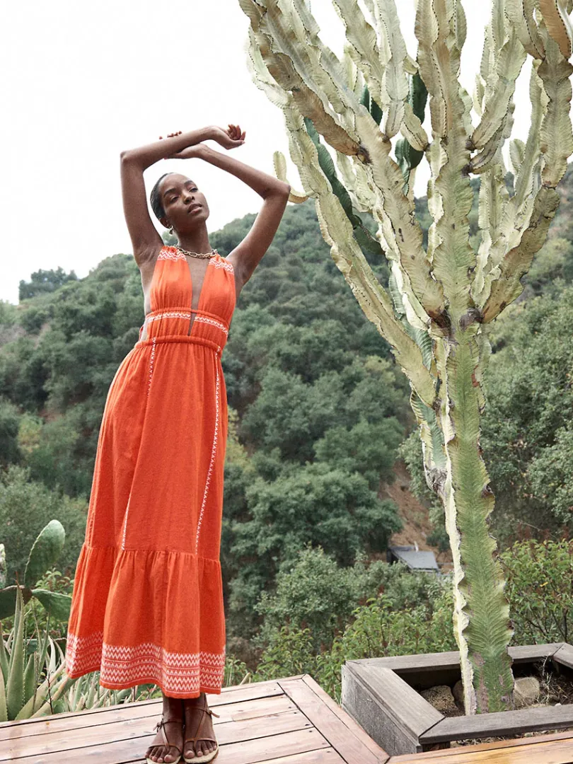 lemlem LELISA | V Neck Dress