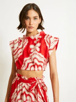 lemlem MUNA | Ruched Crop Top