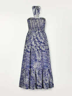 lemlem Palm Leaf Cutout Dress